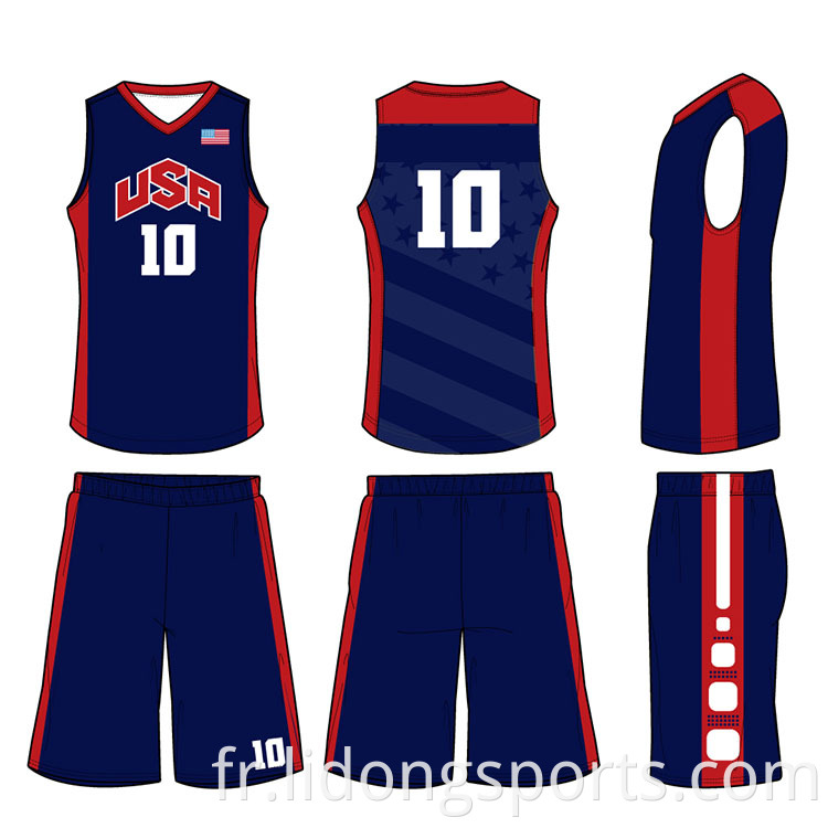 Basketball Jersey Derniteal Basketball Jersey Design 2021 Jersey de basket-ball réversible